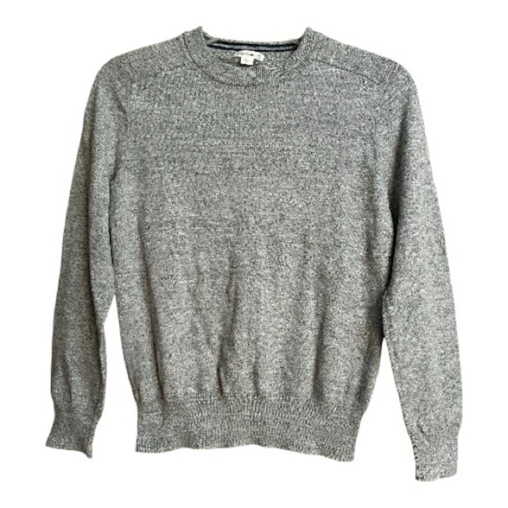 Crewcuts Boy’s Gray Knit Cotton Sweater, Sz 12